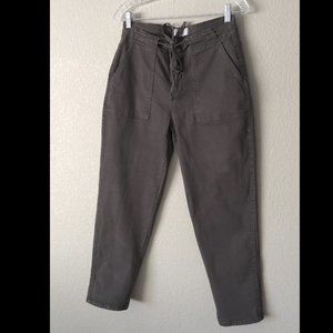 BKE Cropped Dark Green Jeans